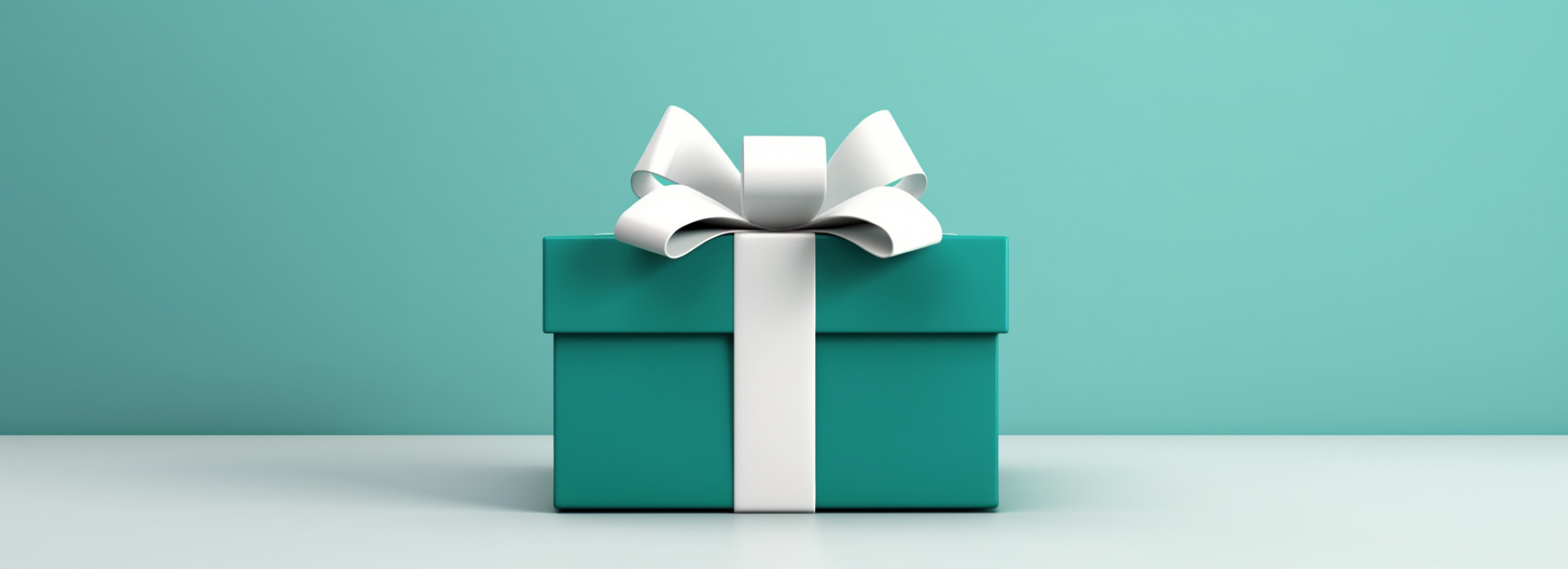 teal_wrapped_present_with_white_bow_in_a_minimalist_6fcb83b4-2221-4840-9ab3-40850a1697bf