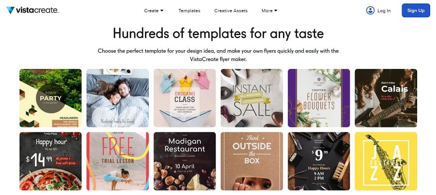 flyer templates at vistacreate