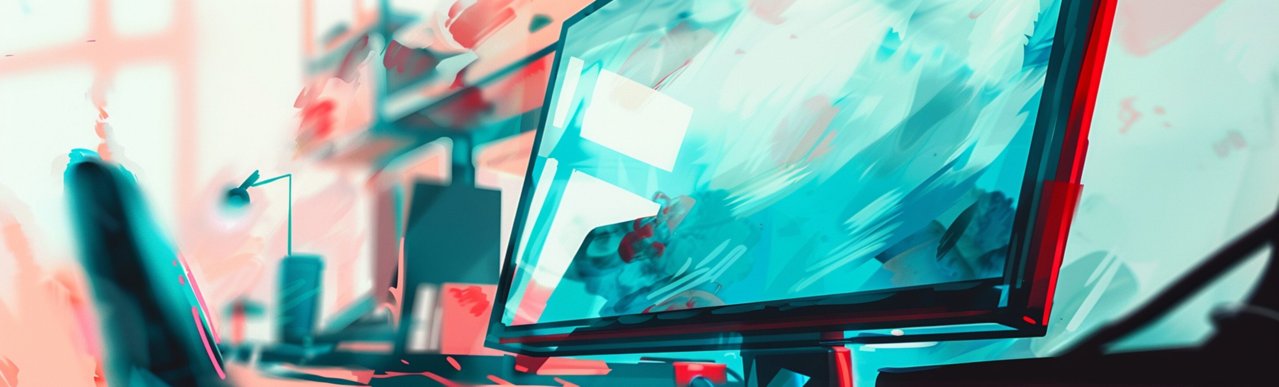 a close-up of a computer monitor