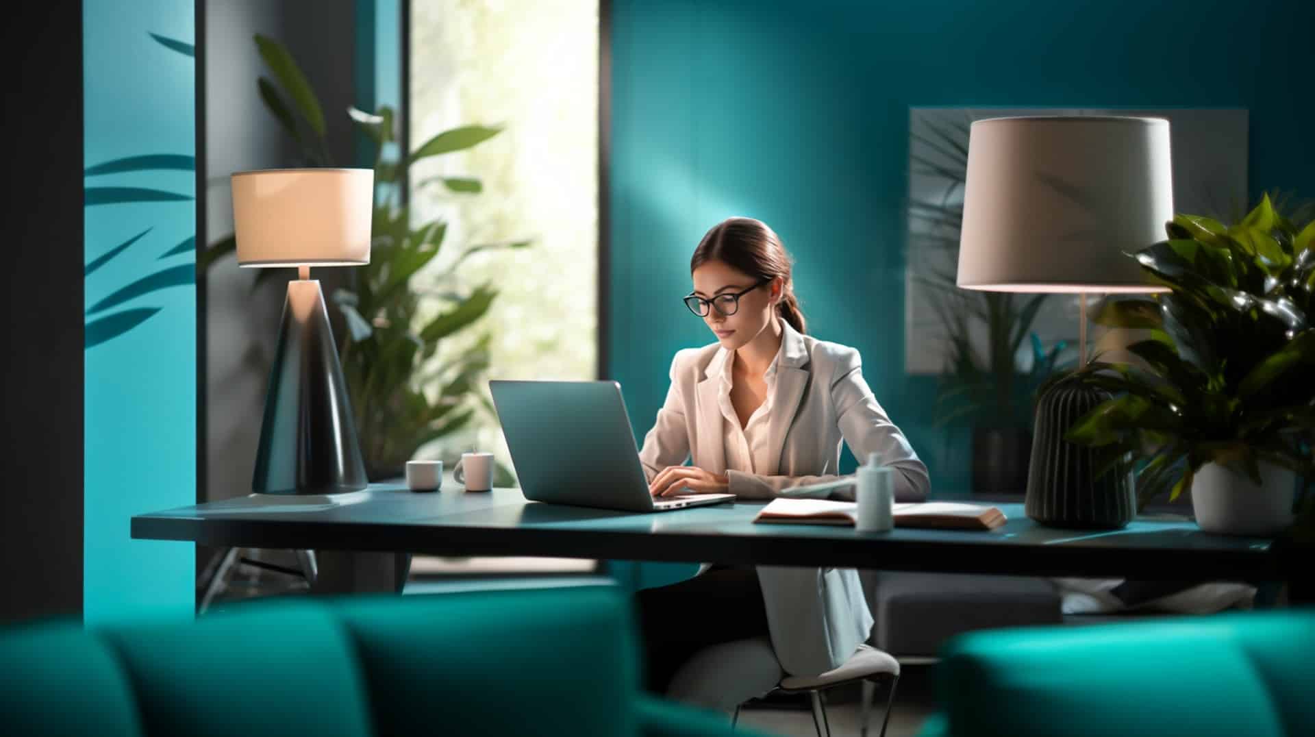 woman_typing_on_her_laptop_in_a_teal_accented_offic_c41e7278-f3fc-4e5c-8280-215a6b788e1b