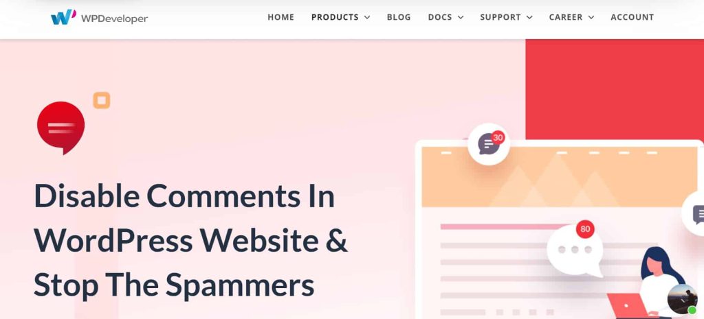 disable comments screenshot
