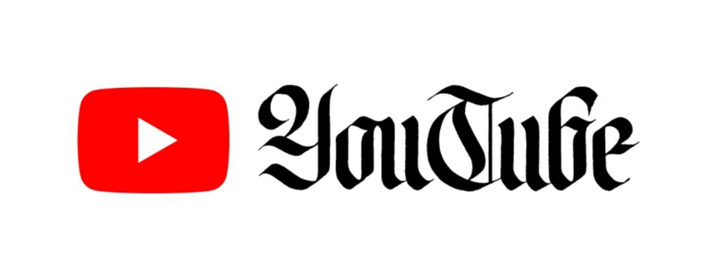 youtube logo calligraphy