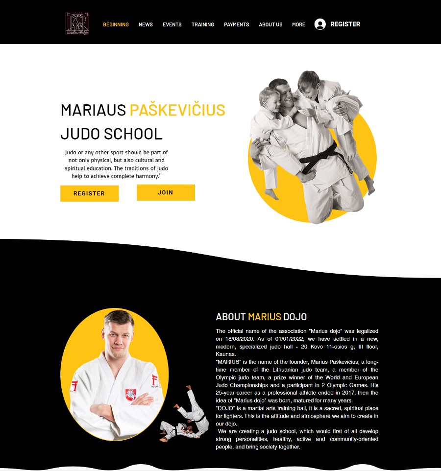 screenshot mariaus paskevicius judo school