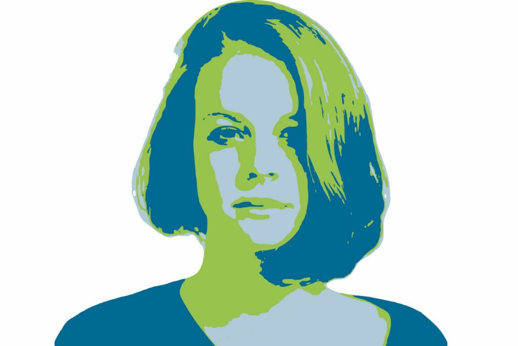 vector of young girl