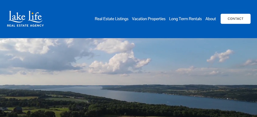 lake life real estate design screenshot