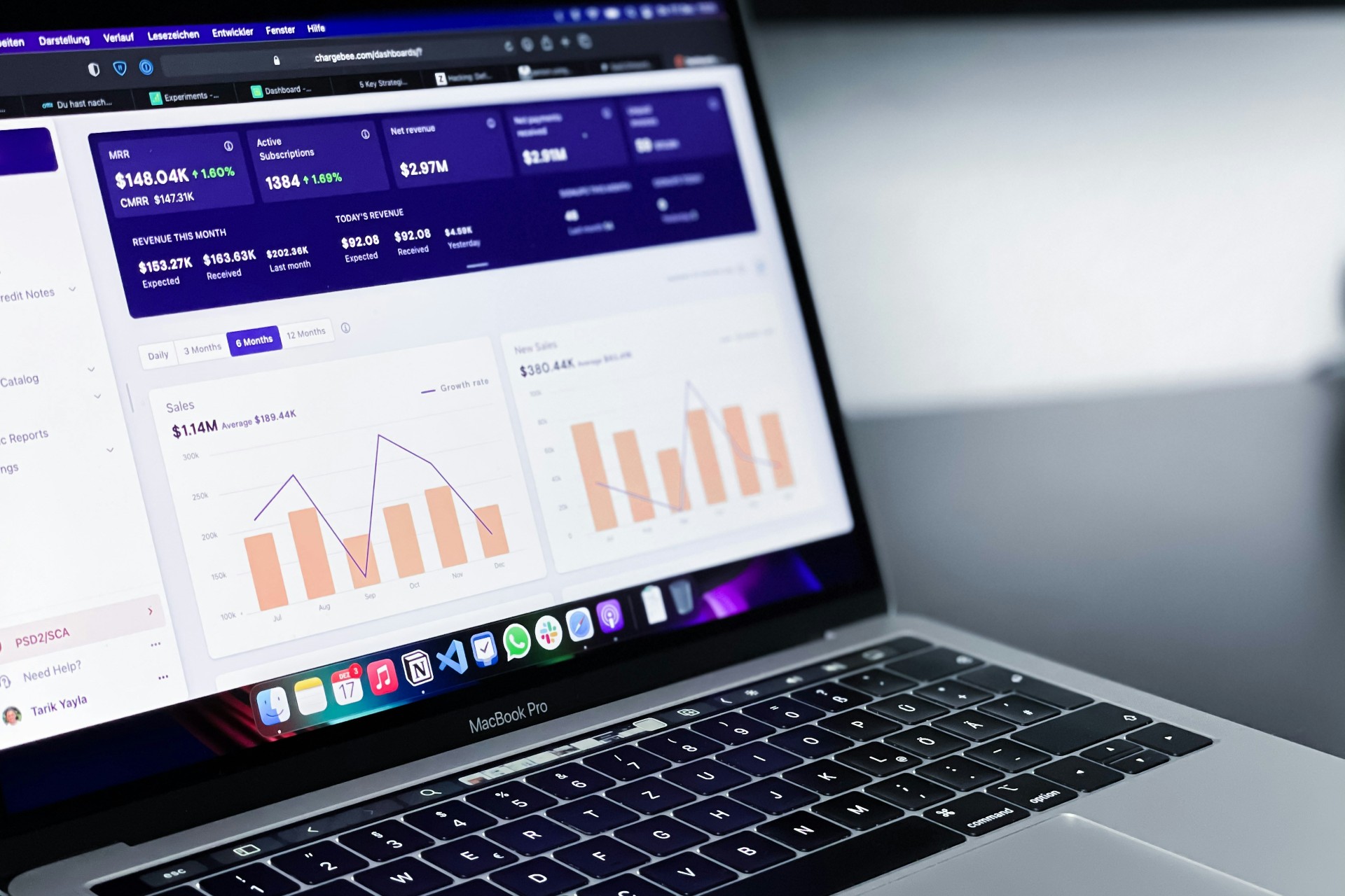 Laptop screen shows a tool for users to check web traffic