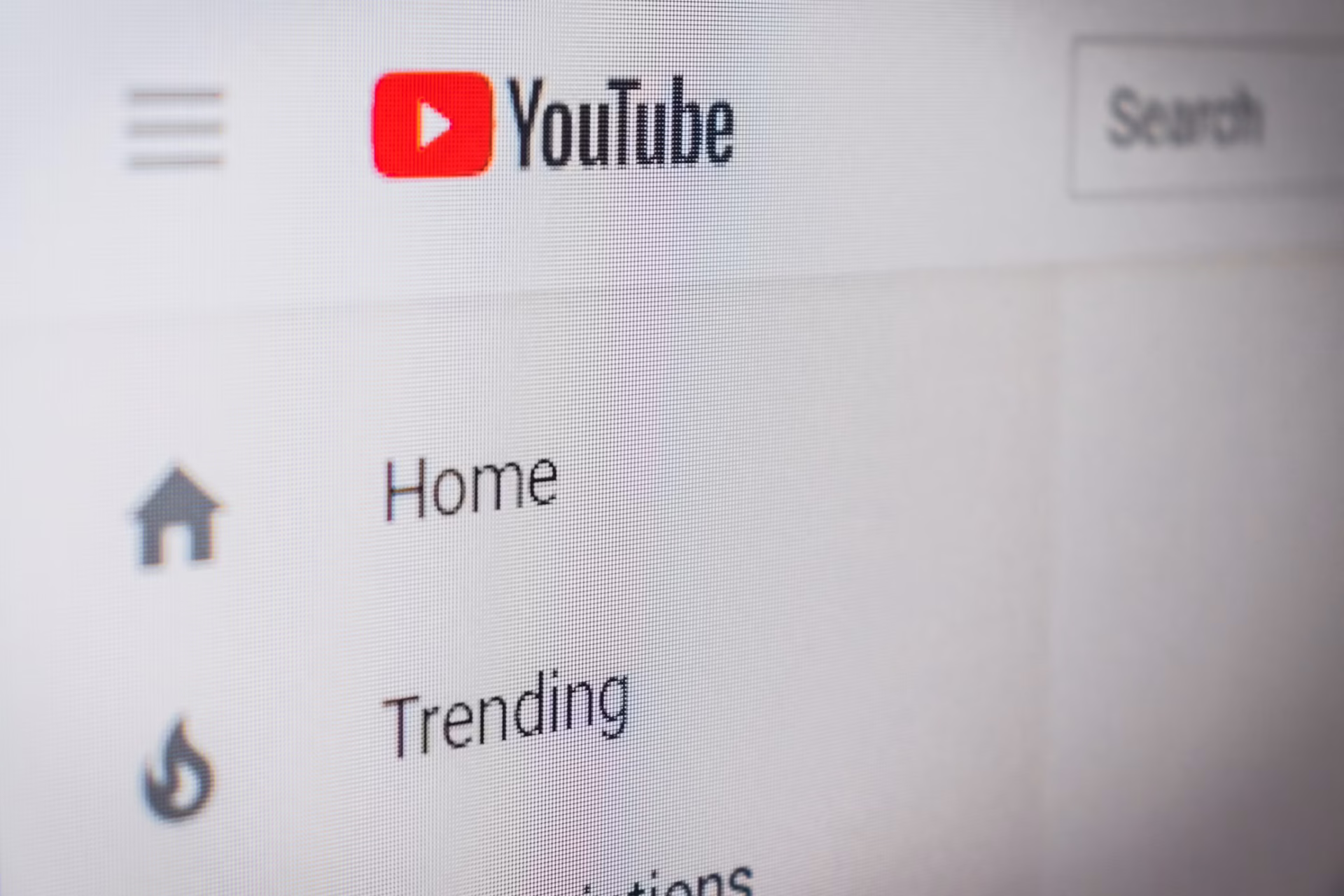 YouTube home page logo