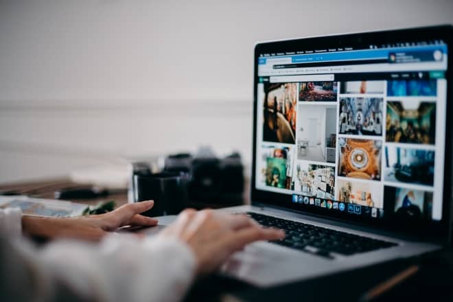 woman on laptop