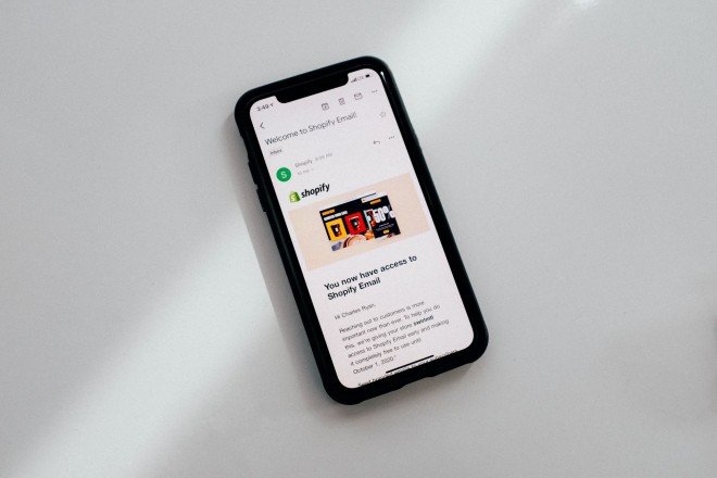 email on smartphone