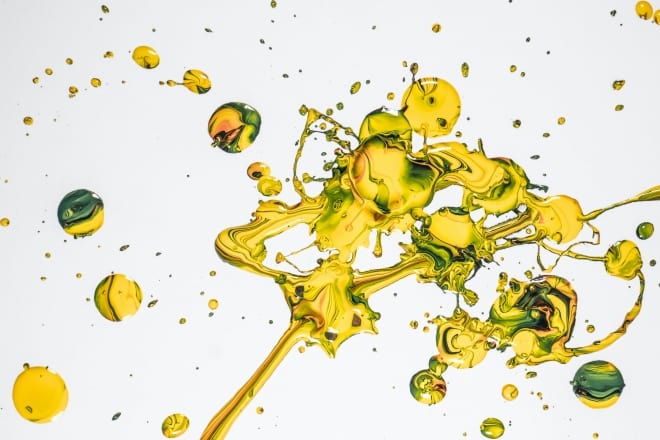 yellow splatter