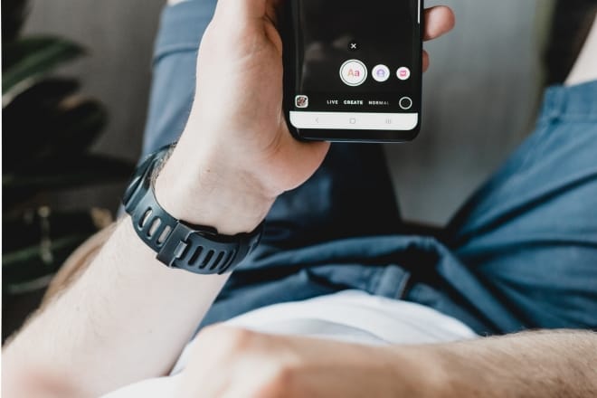 person holding smartphone