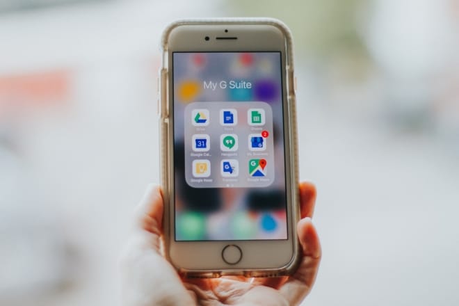 google suite apps on smartphone