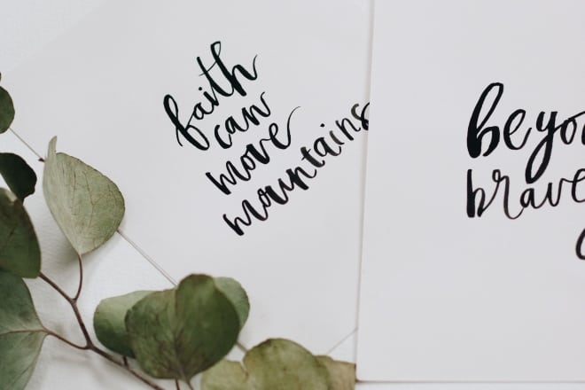 hand lettering