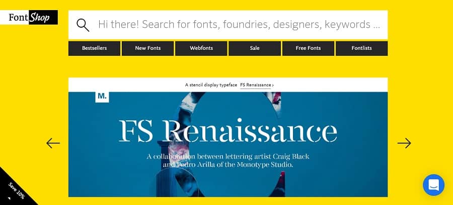 font shop screenshot