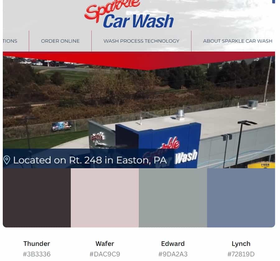 hex codes sparkle car wash