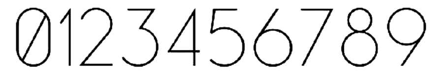 screenshot of leaner font