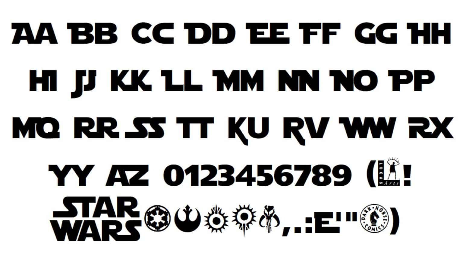 star wars font extensis star wars font extensis