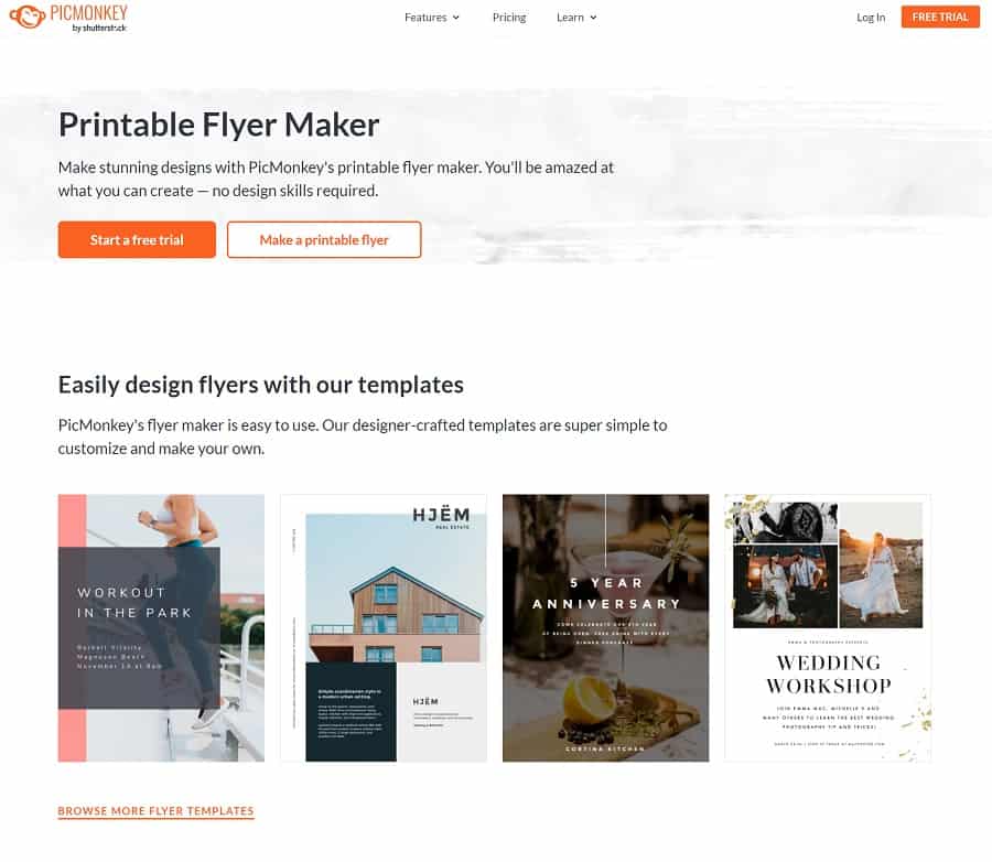 flyer templates at pickmonkey