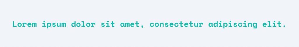 monospace