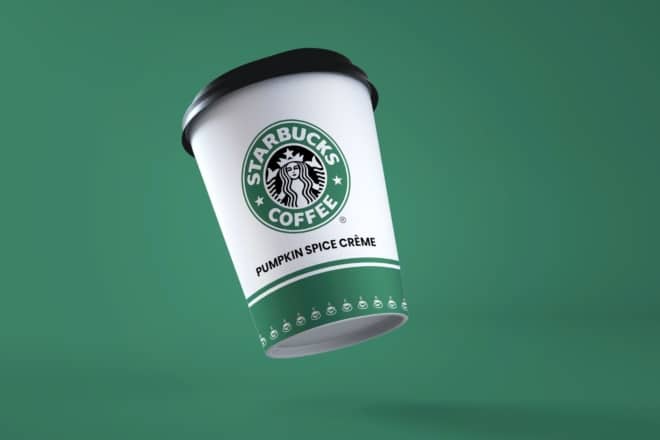 starbucks cup and branding