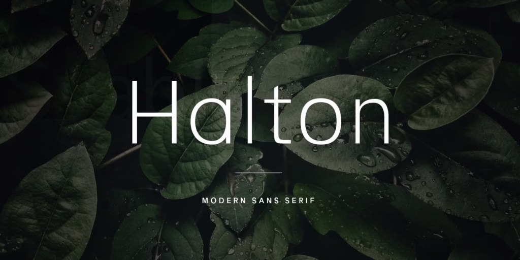 halton font
