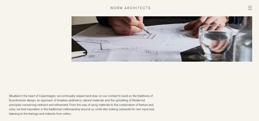portfolio website examples norm architects