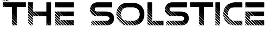 futuristic fonts: the solstice