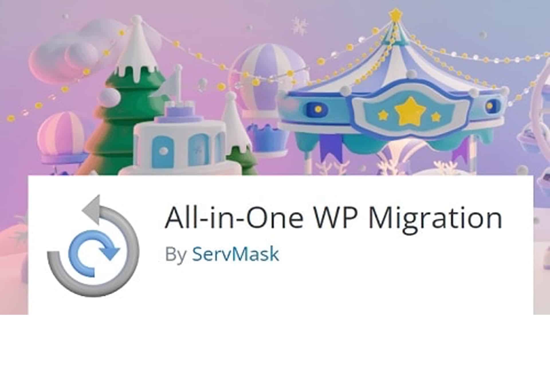 all-on-one wp migration screenshot