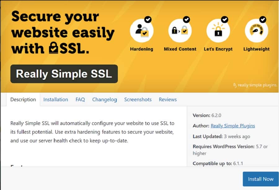 install really simple ssl
