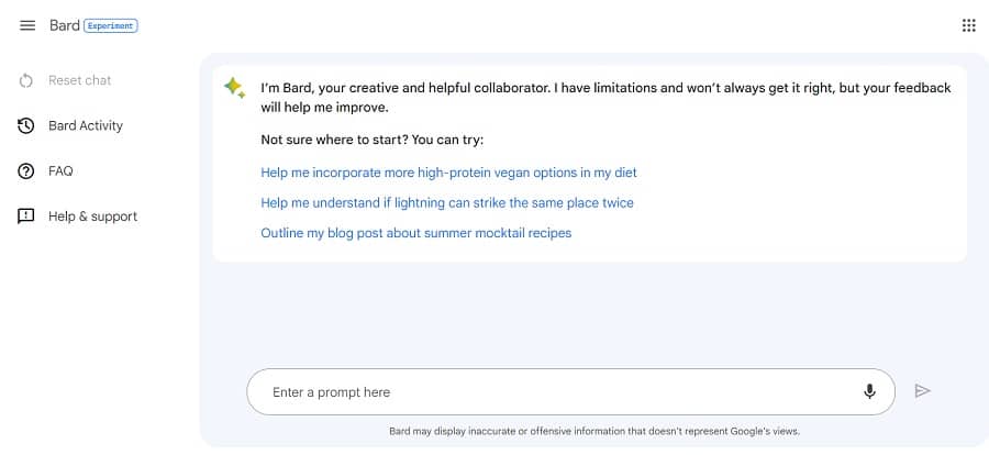 bard screenshot