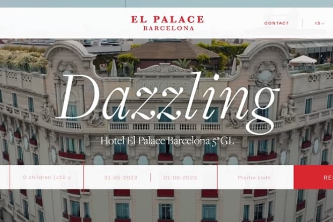 el palace barcelona website screenshot