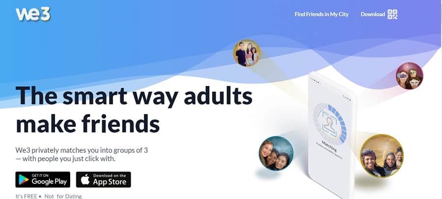 screenshot of we3 for website navigation examples