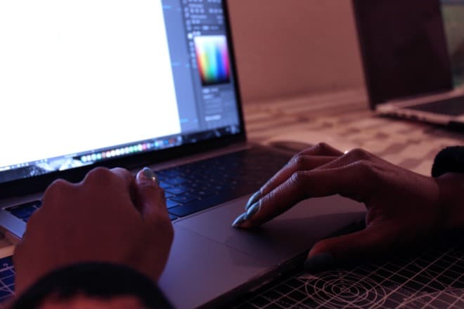 person using Adobe Photoshop