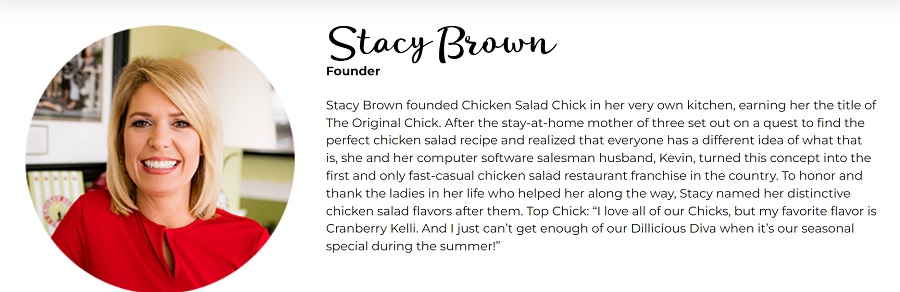 stacy brown founder of chicken salad chick