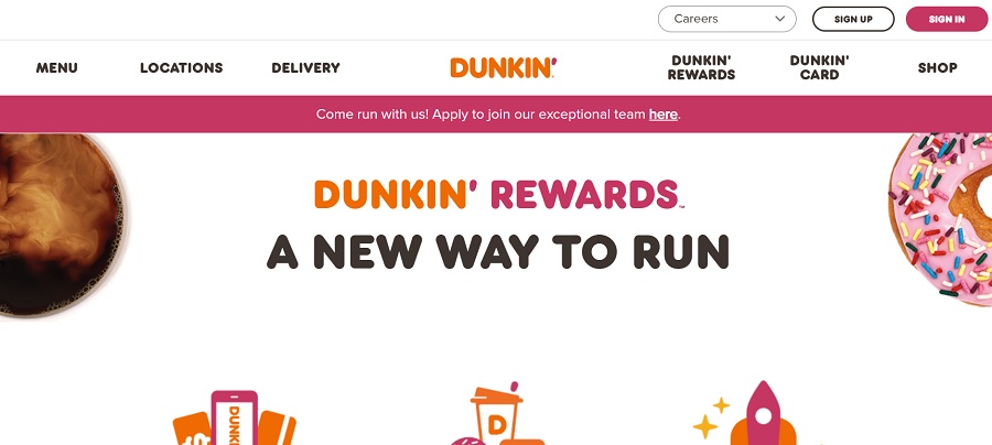 duncan donuts pink design