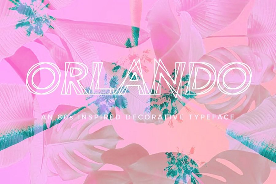 orlando 80s style font