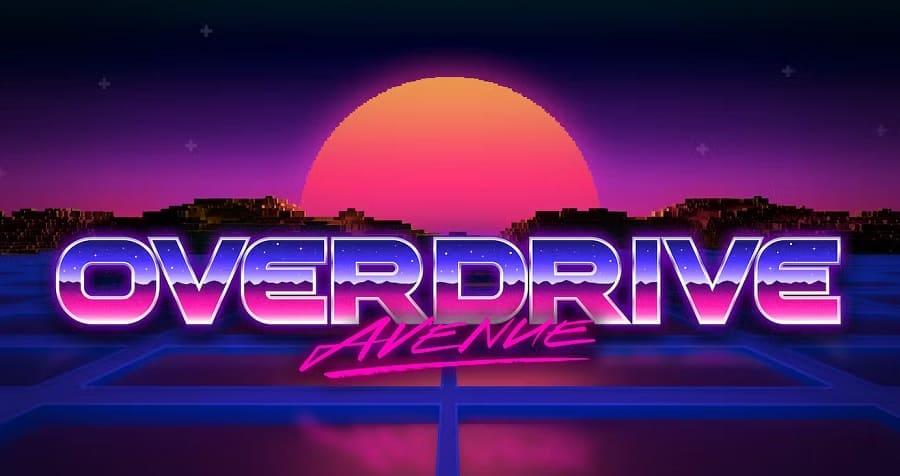 overdrive avenue 80s style font