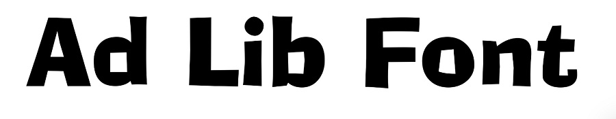 ad lib font