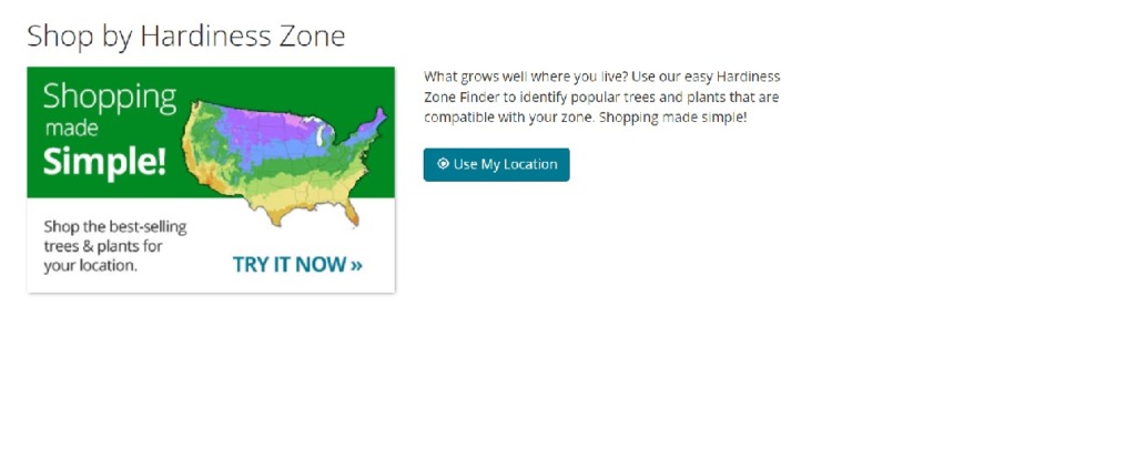 stark bro's hardiness zone location tool