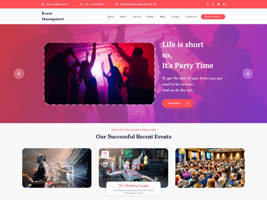 events themes
