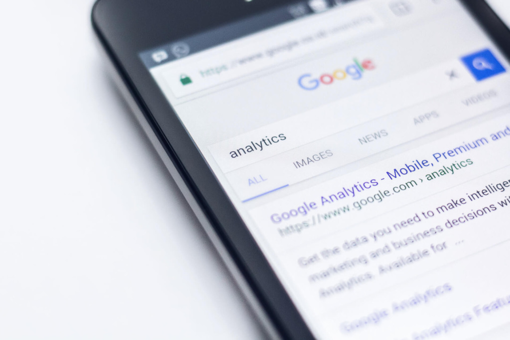 google search for analytics