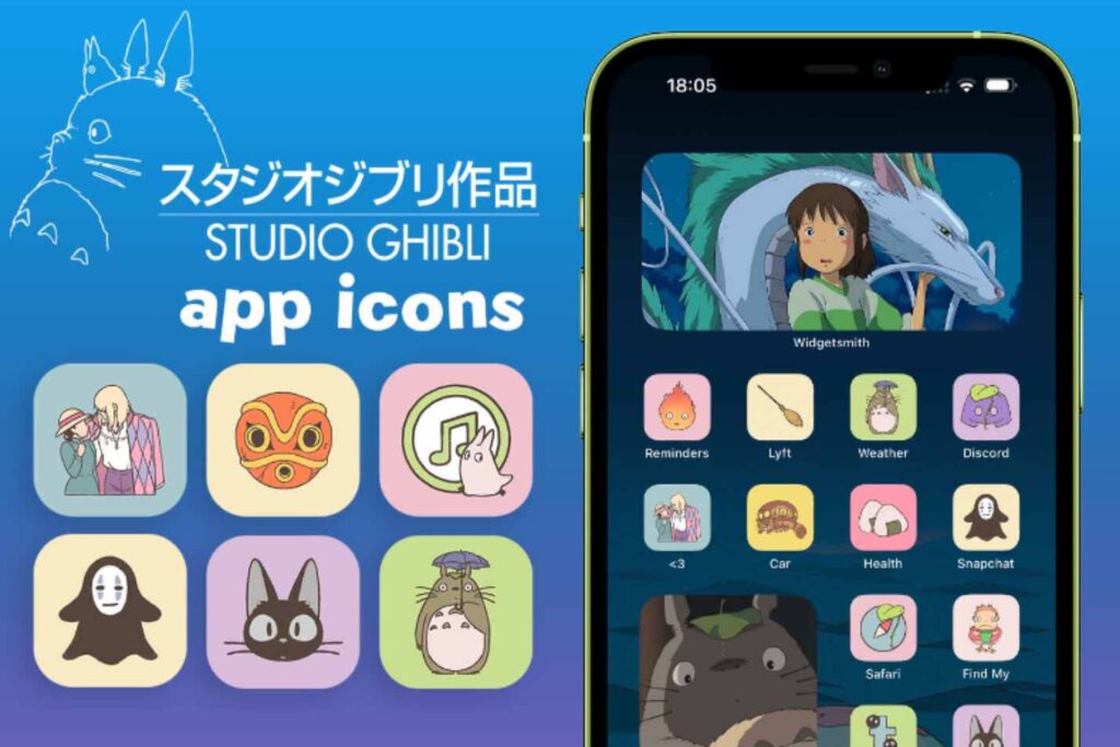 Studio Ghibli app icon pack