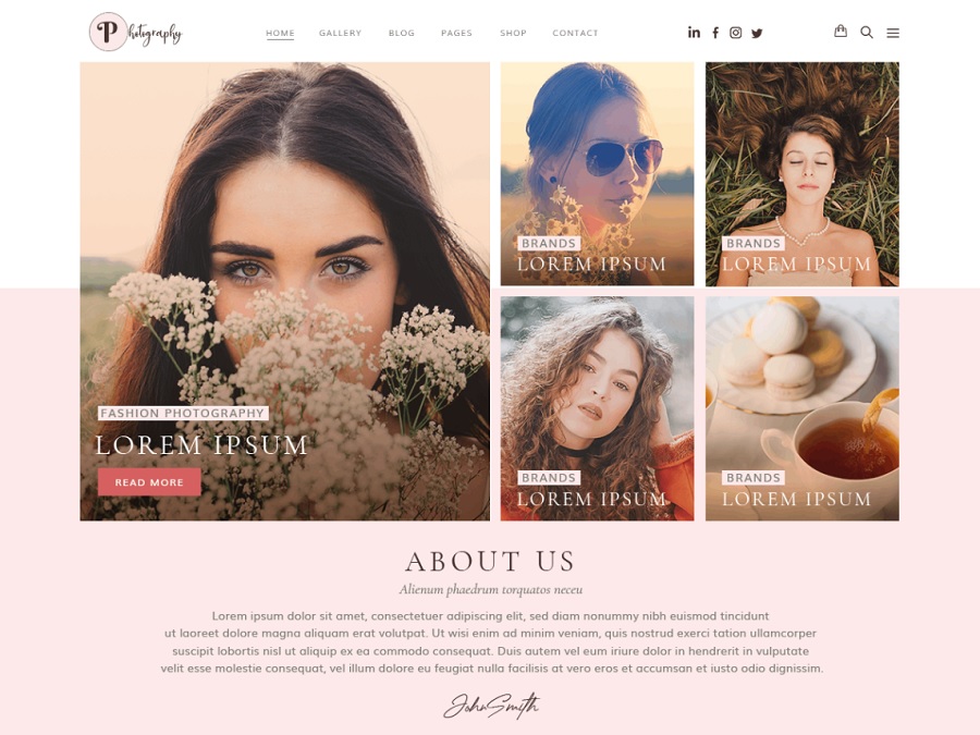 photographer themes