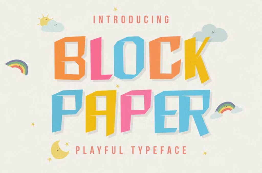 The Block Paper font