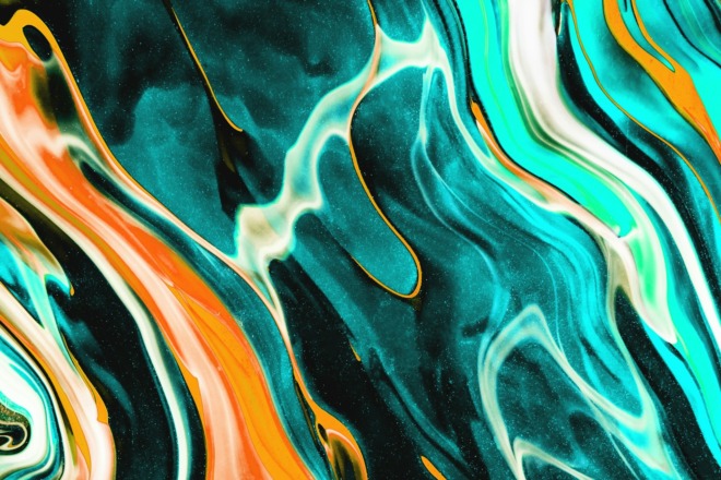 A mix of blue colors.
