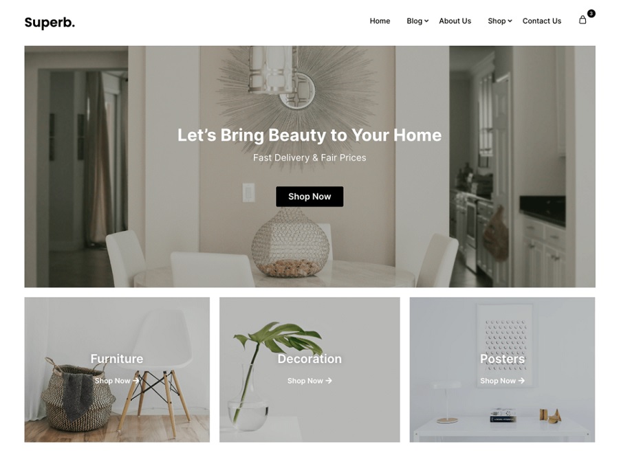 e-commerce themes examples