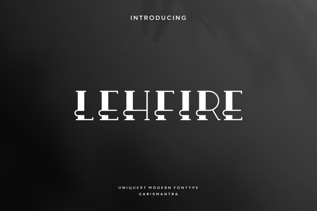 The Lehfire font