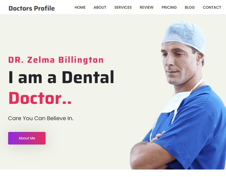 medical office themes screenshot