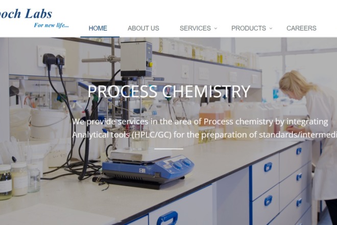 screenshot of epoch labs website