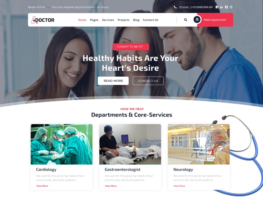 medical office themes screenshot